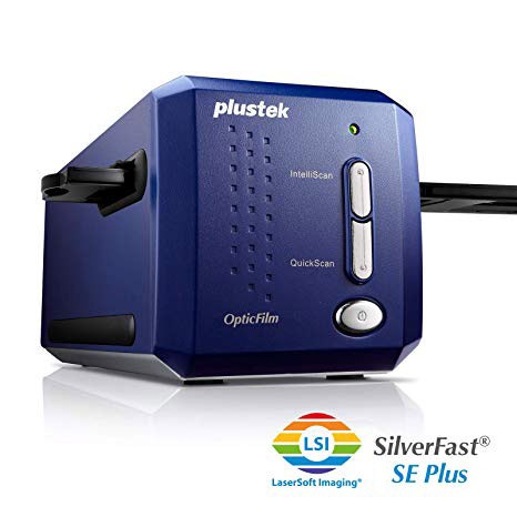 Plustek OpticFilm 8200i Ai et son porte-film